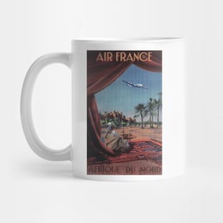 Air France Travel Poster for North Africa Mug